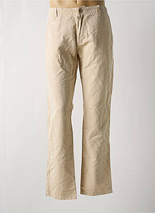 Pantalon chino poches taille normale beige KNOWLEDGE COTTON APPAREL homme