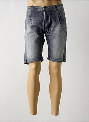 Bermuda tissage denim taille normale gris DONOVAN homme
