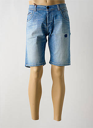 Bermuda coupe droite taille normale bleu DONOVAN homme