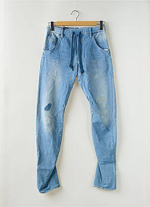 Jeans coupe slim tissage brut taille normale bleu RAW-7 homme