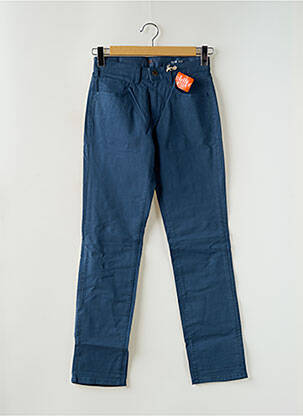 Pantalon slim fermeture zippée sous rabat boutonné taille normale bleu DOCKERS homme