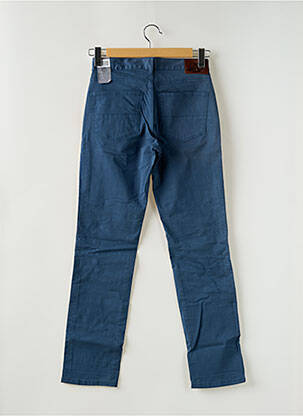 Pantalon slim fermeture zippée sous rabat boutonné taille normale bleu DOCKERS homme
