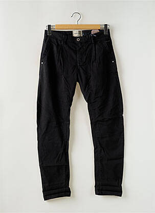 Pantalon slim fermeture zippée sous rabat boutonné taille normale noir KAPORAL homme