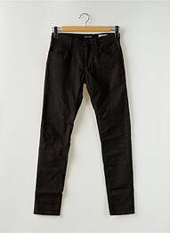 Pantalon slim fermeture zippée sous rabat boutonné taille normale noir ANTONY MORATO homme