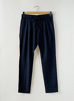 Pantalon chino fermeture zippée sous rabat avec crochet taille normale bleu ANTONY MORATO homme