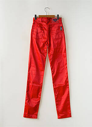 Pantalon slim taille haute taille haute rouge LOIS femme