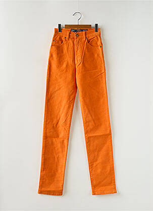 Pantalon slim stretch taille normale orange LOIS femme