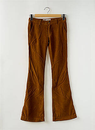 Pantalon flare stretch taille normale marron REIKO femme