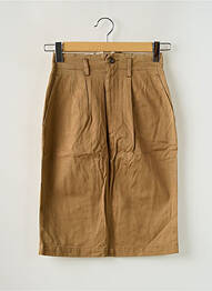 Jupe courte poches marron ET VOUS femme