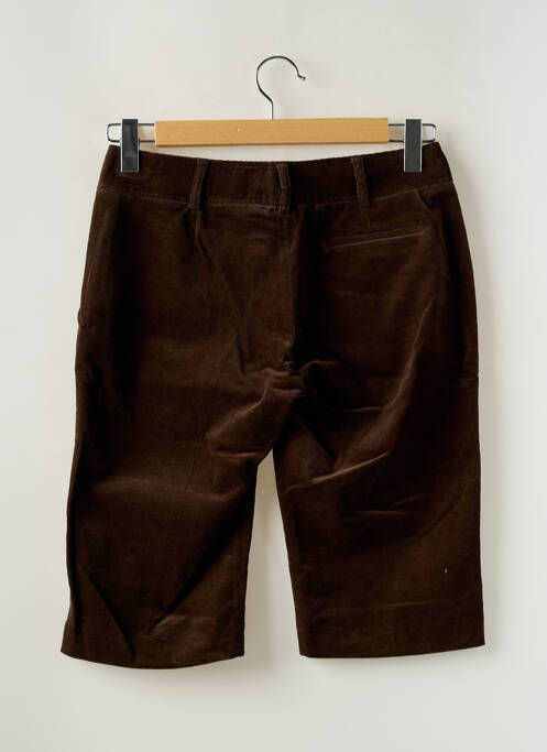 Bermuda marron YUMI.MAZAO pour femme