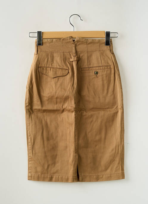 Jupe courte marron ET VOUS pour femme