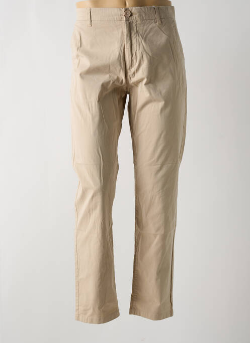 Pantalon chino beige KNOWLEDGE COTTON APPAREL pour homme