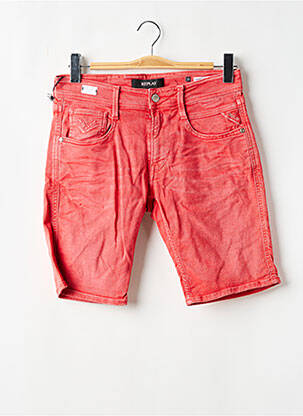 Bermuda tissage denim taille normale rouge REPLAY homme