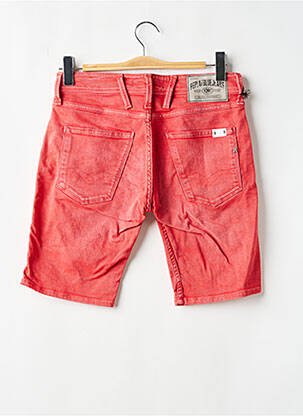 Bermuda tissage denim taille normale rouge REPLAY homme