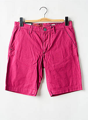 Bermuda tissage popeline taille normale rose RECYCLED ART WORLD homme
