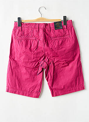 Bermuda tissage popeline taille normale rose RECYCLED ART WORLD homme