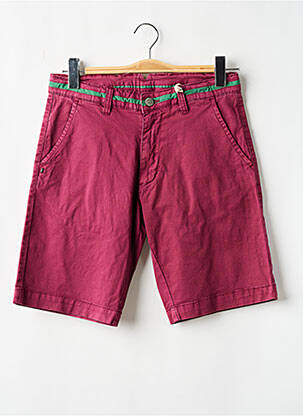 Bermuda tissage denim taille normale violet RECYCLED ART WORLD homme