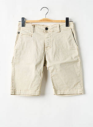 Bermuda stretch taille normale beige DONOVAN homme
