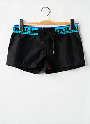 Bas de maillot de bain effet matière satinée short noir PULL IN femme