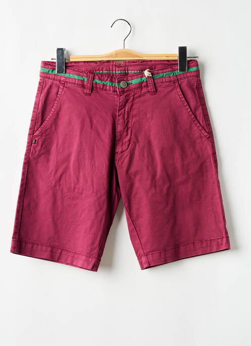 Bermuda stretch taille normale violet RECYCLED ART WORLD homme