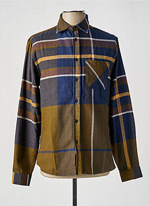 Chemise manches longues manches longues vert BY CHARLIE B homme
