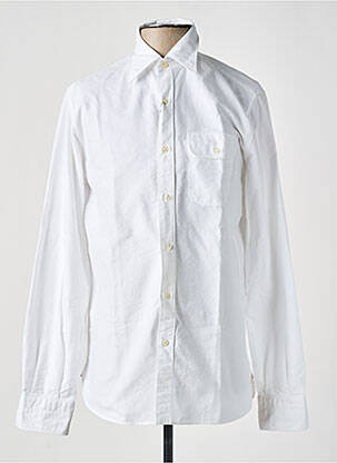 Chemise manches longues manches longues blanc A.B.C.L homme