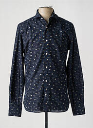 Chemise manches longues imprimé fantaisie bleu A.B.C.L homme