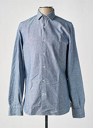 Chemise manches longues manches longues bleu A.B.C.L homme