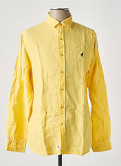 Chemise manches longues jaune MCS pour homme seconde vue