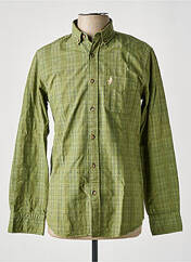 Chemise manches longues vert MCS pour homme seconde vue