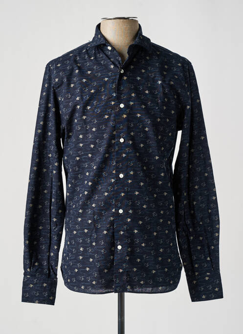 Chemise manches longues bleu A.B.C.L pour homme