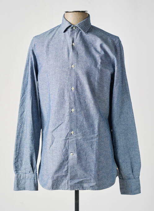 Chemise manches longues bleu A.B.C.L pour homme