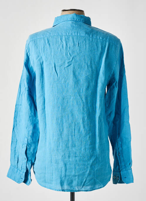 Chemise manches longues bleu MCS pour homme