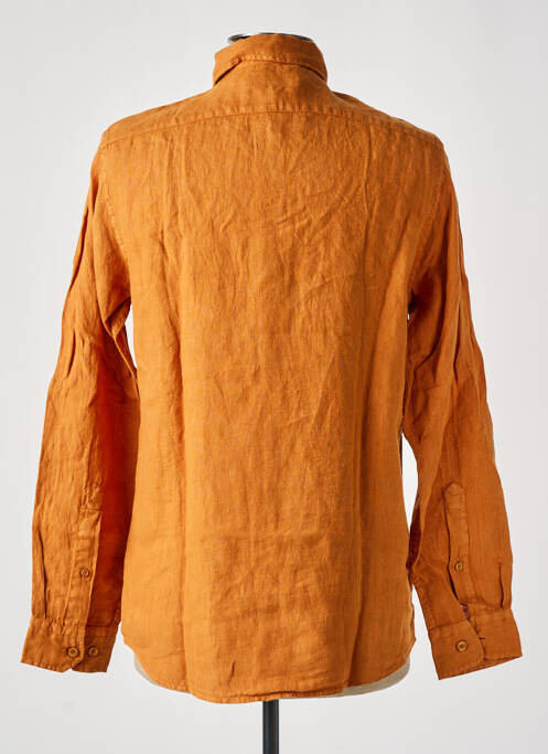 Chemise manches longues orange MCS pour homme