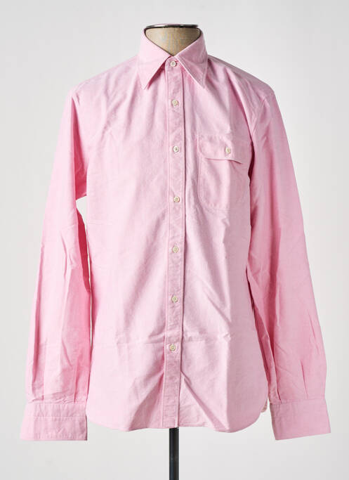 Chemise manches longues rose A.B.C.L pour homme