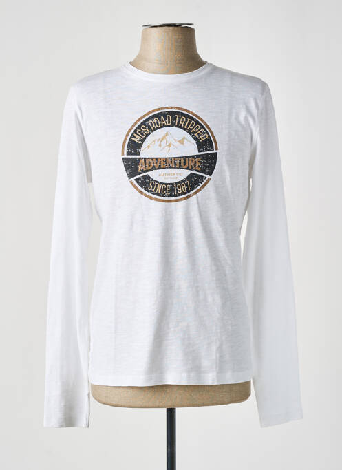 T-shirt blanc MCS pour homme