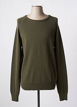Pull stretch manches longues vert NITTO KNITWEAR homme