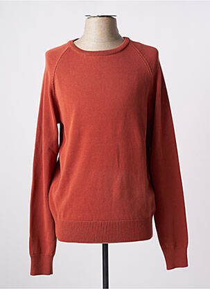 Pull stretch manches longues orange NITTO KNITWEAR homme