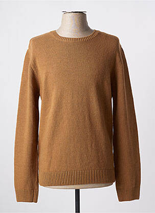 Pull stretch manches longues marron BY CHARLIE B homme