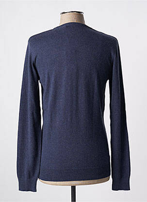Pull stretch manches longues bleu KNOWLEDGE COTTON APPAREL homme