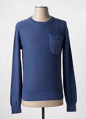 Pull stretch manches longues bleu MCS homme