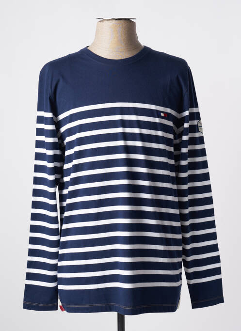 T-shirt bleu LA MARINIÈRE FRANÇAISE pour homme