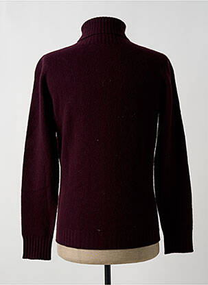 Pull col roulé coupe cintrée manches longues vert BOB homme