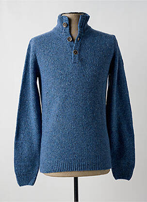 Pull stretch manches longues bleu MCS homme