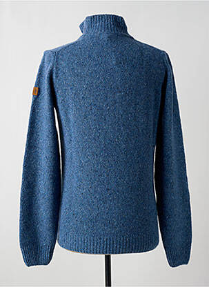 Pull stretch manches longues bleu MCS homme
