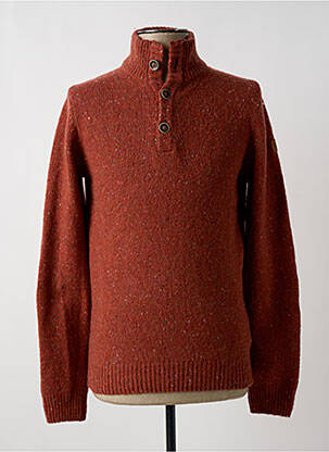 Pull stretch manches longues rouge MCS homme