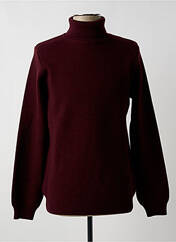 Pull col roulé rouge KNITWEAR pour homme seconde vue