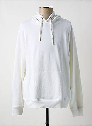 Sweat-shirt à capuche blanc BY CHARLIE B pour homme