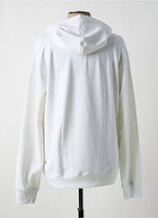 Sweat-shirt à capuche blanc BY CHARLIE B pour homme seconde vue