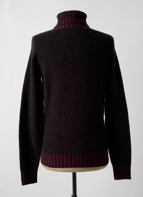 Pull col roulé rouge BOB pour homme